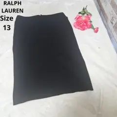 【人気⭐RALPH LAUREN】黒　ベルト付きスカート　サイズ13のサムネイル