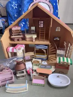 シルバニアファミリー 赤い屋根の大きなお家 まとめ売り
