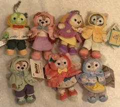 香港ディズニーランド　ダッフィーアンドフレンズ　ぬいぐるみキーホルダーセット