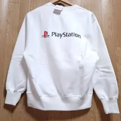 【Sサイズ】GU × PlayStation スウェット プルオーバー ホワイト
