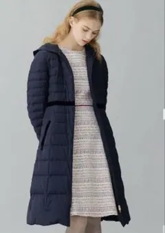 新品タグ付き　トッカ ロングダウンコート ネイビー　4