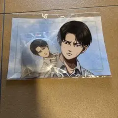 進撃の巨人 くじメイト リヴァイ 缶バッジ ポストカードセット