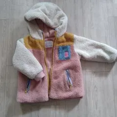 カラーブロック フリースジャケット