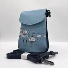 ✨新品✨ムーミン リトルミイ スマホショルダー ポーチ 2way 財布 ブルーのサムネイル