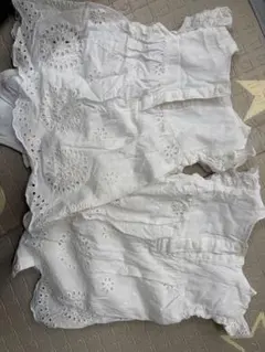 petit main 刺繍入りワンピース 80 双子　セット　計6着