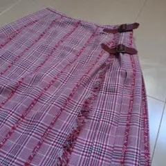 ピンクハウス PINKHOUSE ロングスカート 巻きスカート プリーツのサムネイル