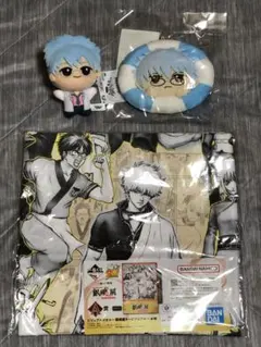 銀魂 銀八先生 ちびぐるみ うきわマスコット 一番くじ A賞 ビジュアルタオル