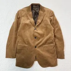 UNIQLO コーデュロイ テーラードジャケット L 茶系 レギュラーフィット