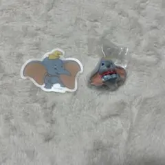 ディズニー ダンボ ガチャガチャ フィギュア まちぼうけ2 ステッカー セット