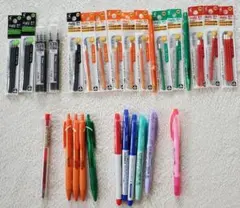 フリクション　本体、替芯、マーカー、ジェットストリームボールペン、赤、緑、橙など