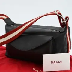 美品　BALLY バリー　レザー ショルダーバッグ　クロスボディ　茶　ストライプのサムネイル