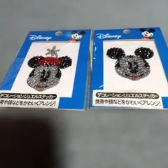 【未開封】Disney ミッキー ミニー デコレーションシール 2枚セット