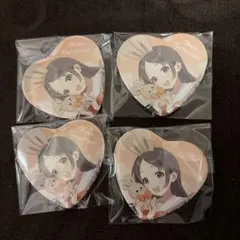 倉本千奈 学マス 学園アイドルマスター GIGO ハート缶バッジ　4個