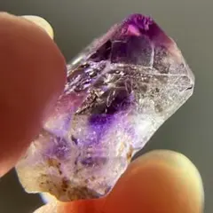 宝石質 スーパーセブン アメシストエレスチャル 宝石 原石 8.65ct