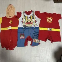 アンパンマンロンパース3点セット　80/90cm