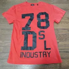 DIESEL プリント Tシャツ Lサイズ レッド
