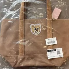 未開封フェイラー　オールドテディ ワッペントートバッグ ベージュ　L 小サイズ