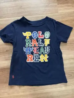 ラルフローレン　ロゴ　Tシャツ　ネイビー　110cm