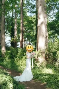 オフショルダー レース マーメイドウェディングドレス