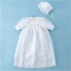 ベビードレス　新生児50〜70cm　赤ちゃんの城　セレモニードレス　3点セット