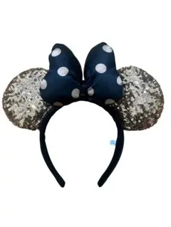 ミニーマウス風カチューシャ ネイビー