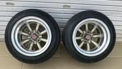 ワタナベ 14インチ リヤタイヤホイール 2本セット 当時物 12 J | Mercari