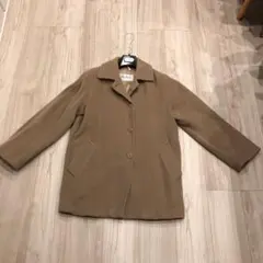 maxmara白タグマックスマーラカシミア混ウールコートキャメルベージュ38