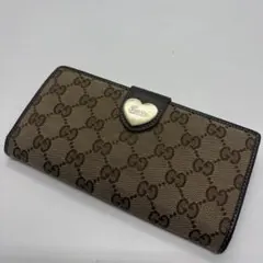【極美品】グッチ GGスプリーム 二つ折り財布 ラブリー