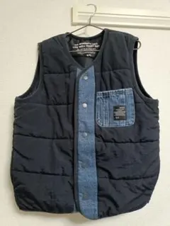 BREEZE 中綿ベスト サイズ130 ネイビー/デニム