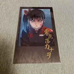 【匿名配送】鬼滅の刃 ダイニング 箔押しチェキ風ブロマイド 栗花落カナヲ