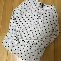 MAISON SCOTCH ドット柄 シースルー長袖シャツ　ブラウスのサムネイル