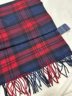 【新品タグ付】Ralph Lauren/ひざ掛け/チェック柄ストール