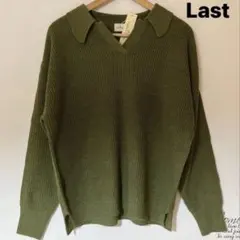 【Specialprice】襟付きニット　ベルーナ　ポロニット　シンプルニット