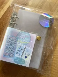 クーリア ラメ シールバインダー シール帳 透明 とうめい ボンボンドロップ