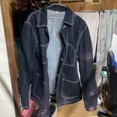 ブラックデニムジャケット