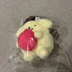 ポムポムプリン いちごフレンズシリーズ ボアマスコット むにゅぐるみ