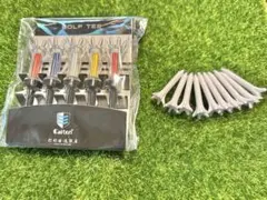 マグネット付きロングゴルフティー 7.9㎝5本＋ショートティー10本セット