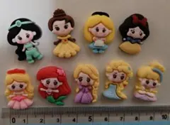 ディズニープリンセス デコレーションパーツ 9個セット