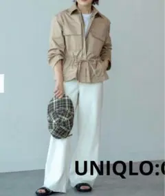 UNIQLO : C コットン ブレンド ドローストリング ジャケット