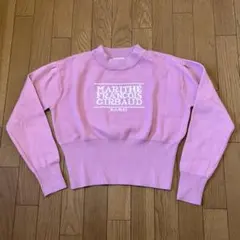 MARITHÉ FRANÇOIS GIRBAUD ロゴニット クロップド丈