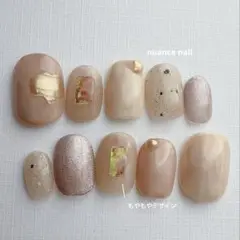 ベリーショート ニュアンスネイル
