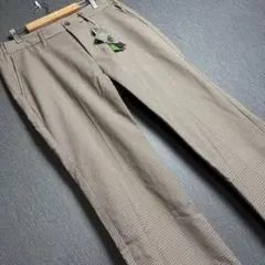 新品 RAGEBLUE レイジブルー ブラウン系 千鳥格子チェック柄スラックスLのサムネイル