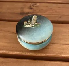 PISAの斜塔　 ピルケース　アクセサリーケース　小物入れ　ブルー