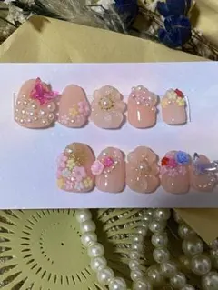 フラワーアート ネイルチップ 10個セット