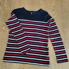 UNIQLO 長袖カットソー 140cm ストライプ
