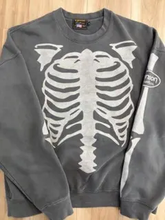 VANSON バンソン　ボーン　スウェット　ウォッシュグレー　Mサイズ　YSMのサムネイル