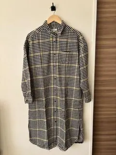 niko and... チェック柄シャツワンピース