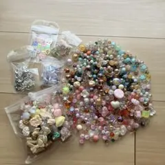 カラフルビーズセット 合金パーツ　合計660g