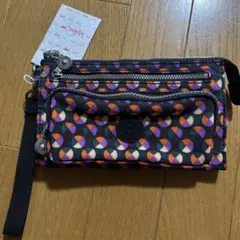 kipling 幾何学模様　ポーチ