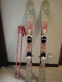 スキーセット Elan 130cm キッズ ガールズ 子ども用 ストック付き スキーセット Elan 130cm キッズ ガールズ 子ども用 ストック